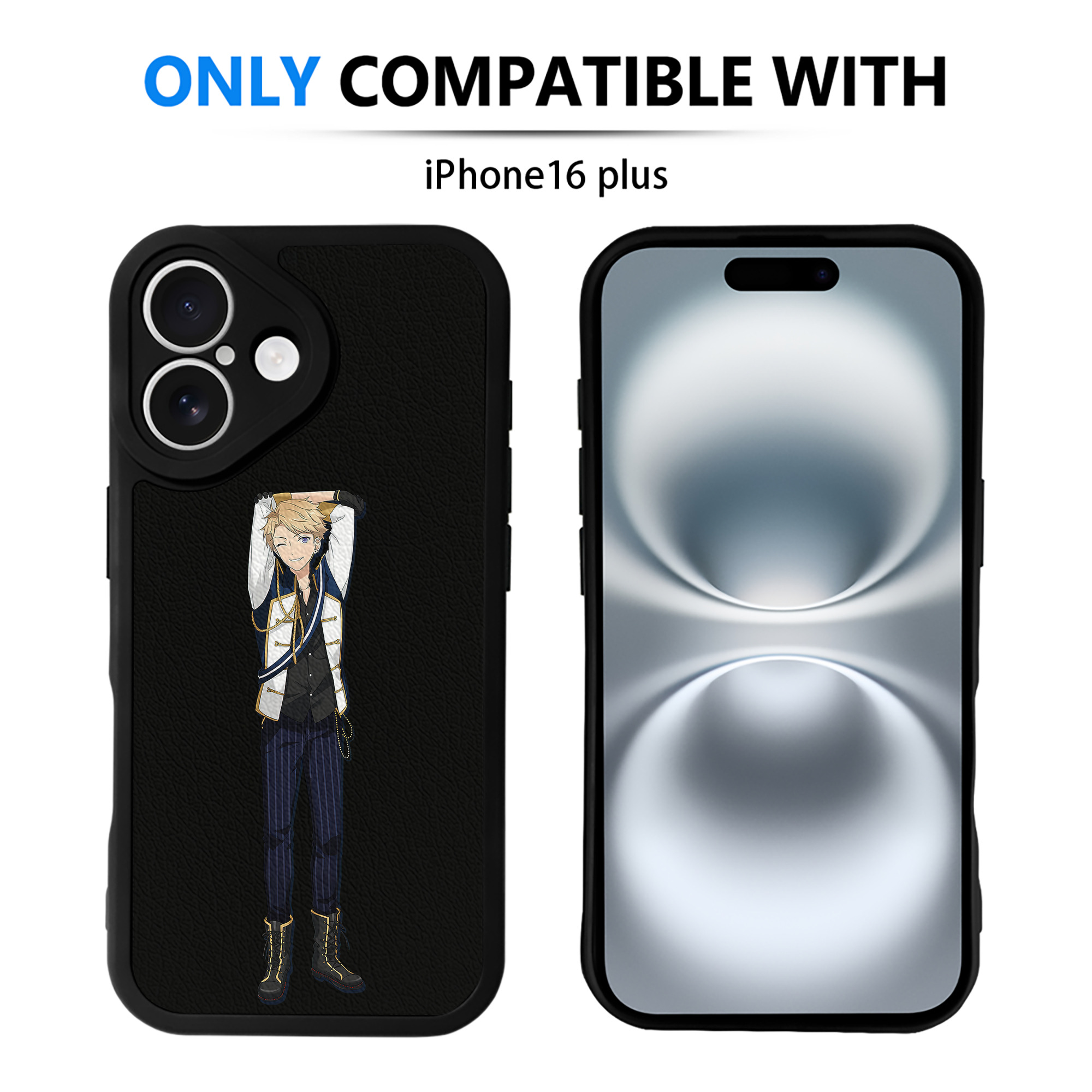 （画像用） あんさんぶるスターズ! Ensemble Stars 【iPhone 16シリーズ対応】シリコンスマホケース（レザー調） 材質：シリコン
